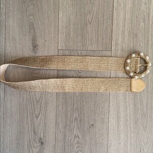 Elegant Gold Woven Belt NWOT